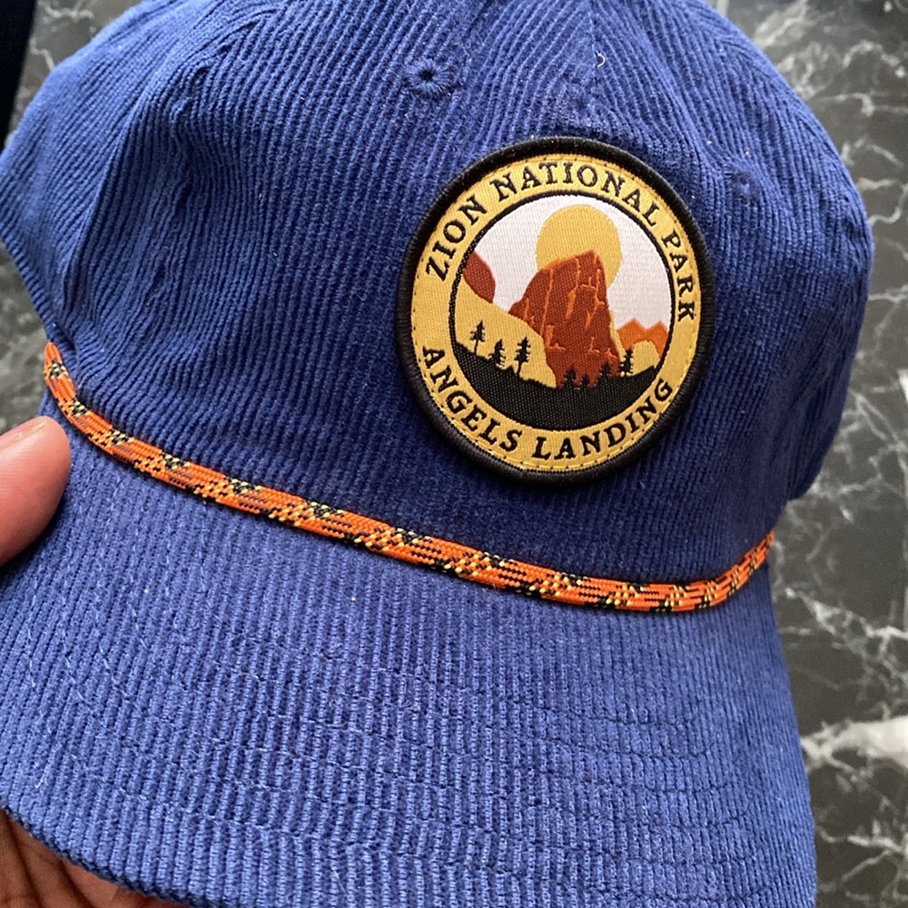 Zion National Park Blue Cap with Patch - Picture 5 of 5